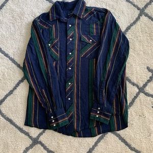 Wrangler button snap flannel